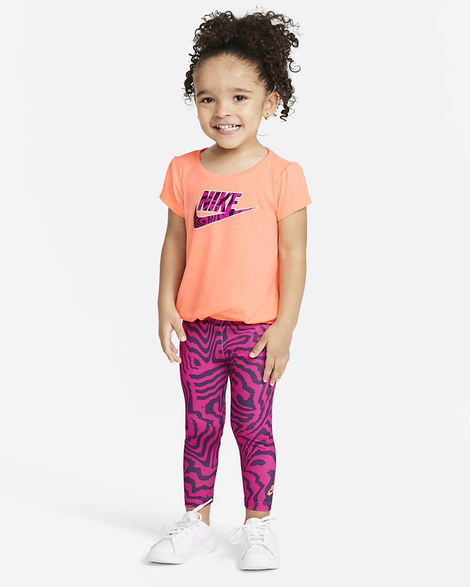 Nike Baby 12 24M Printed Top and Leggings Set